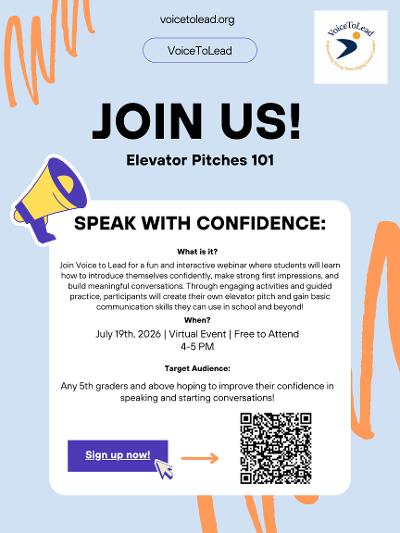 Elevator pitch event